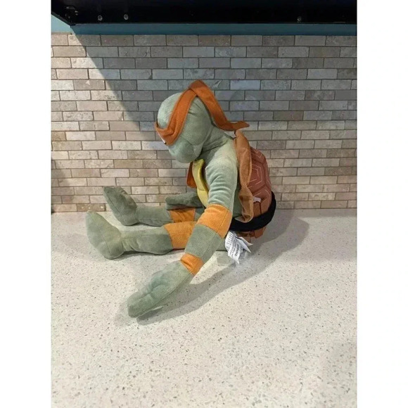 Nickelodeon Teenage‎ Mutant Ninja Turtles Michaelangelo Plush Pillow b18 - Picture 4 of 6